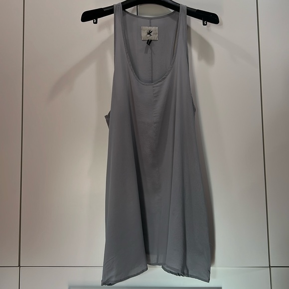 Silk Tank top grey size small - Picture 1 of 2